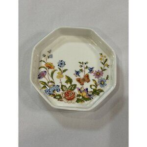 AYNSLEY Cottage Garden Butter Dish by John Aynsley, England Bone China MINT COND
